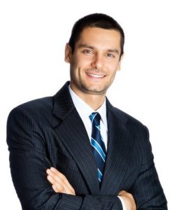 business man smiling