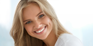 woman smiling