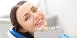 woman in dental chair
